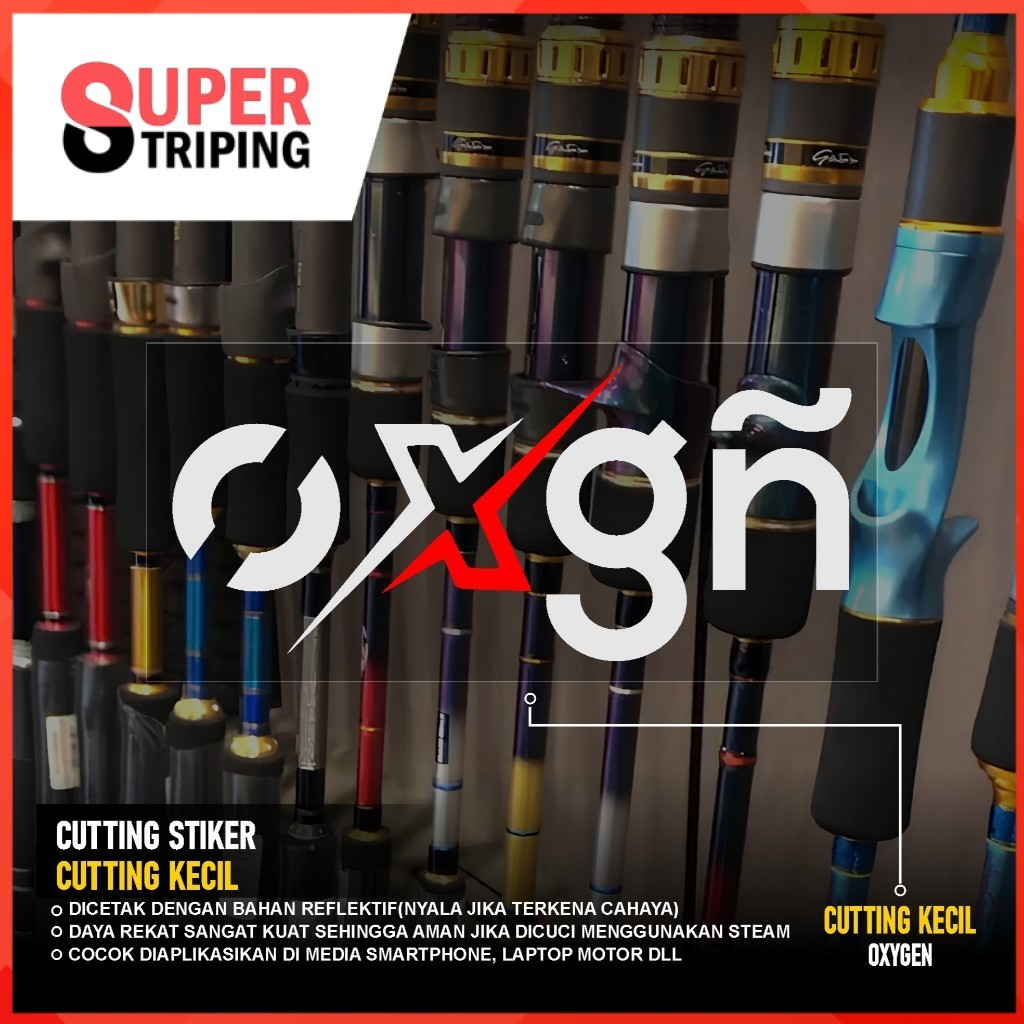 STIKER CUTTING RELIX NUSANTARA OKUMA SHIMANO DAIWA OXYGEN Stiker Brand Pancing Mancing 04