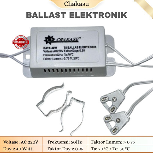 Ballast Elektronik 40W Chakasu / Trafo IC 40W / Elektronic Ballast T8 – Solusi Lampu TL Hemat Energi