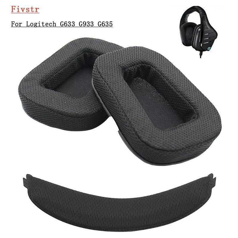 Ear Pads Headband for Logite G933 G633 G635 G935 G633S G933S Gaming Headset Cushions Earpads Foam Pi