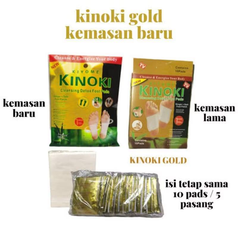 BISA COD ( 1 Box Isi 10 PCS ) Koyo kaki Kinoki GOLD Koyo Kesehatan Detox Toksin Ampuh Buang Racun