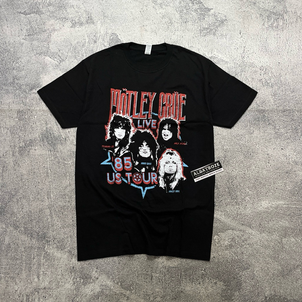 HOT T-SHIRT / KAOS BAND OFFICIAL MOTLEY CRUE - 85 LIVE TOUR