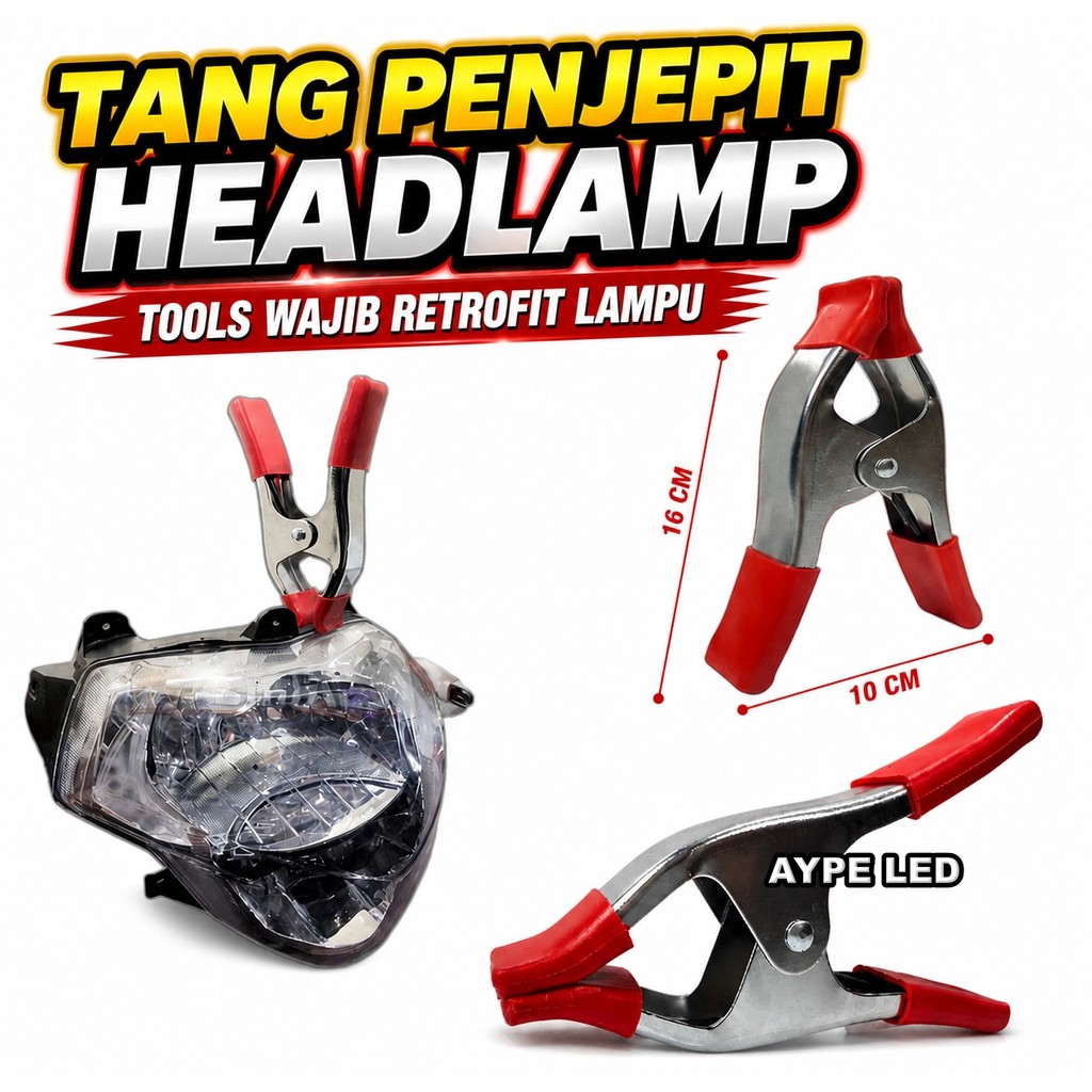 Clamp Penjepit Headlamp Retrofit Biled Projector ALAT Tang penjepit Headlamp Motor Mobil