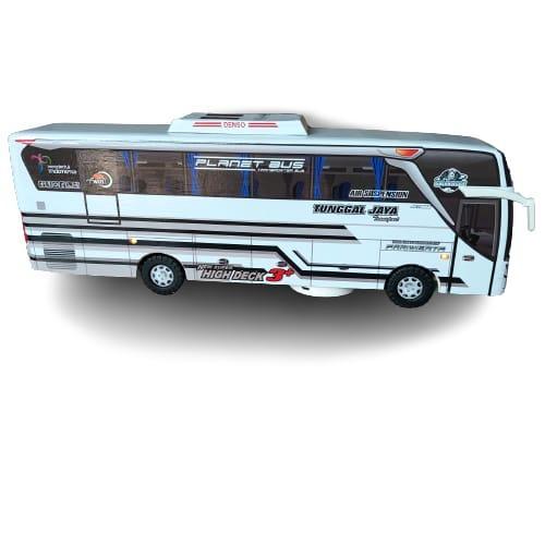 Miniatur bus bis Kids Panda Telolet Basuri - Lampu saja