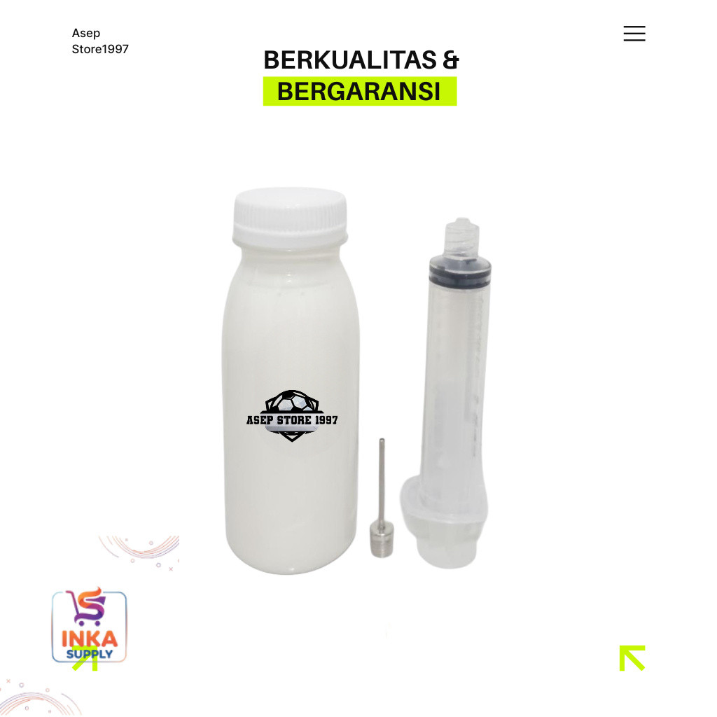 Inkaasup- Lem Tambal Bola Khusus Bola Sepak, Voli, Basket