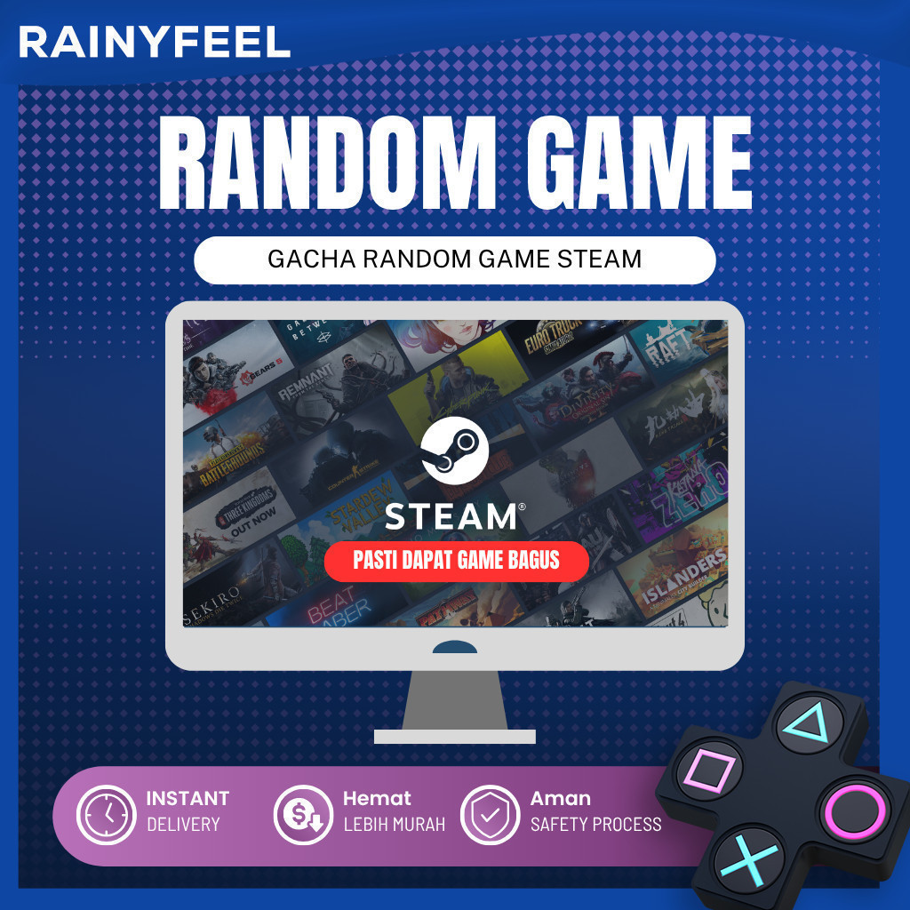 [BONUS GAME RANDOM] RANDOM GACHA GAME STEAM ANTI ZONK / AKUN SHARING / GAME PC