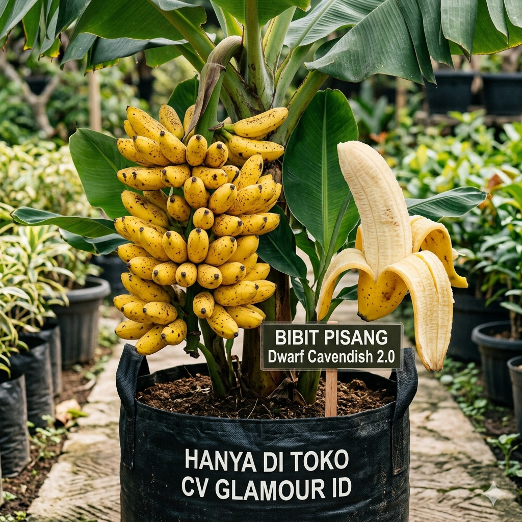 Bibit Tanaman Pisang Dwarf Cavendish 2.0 Bibit Unggul Cepat Berbuah CV GLAMOUR ID