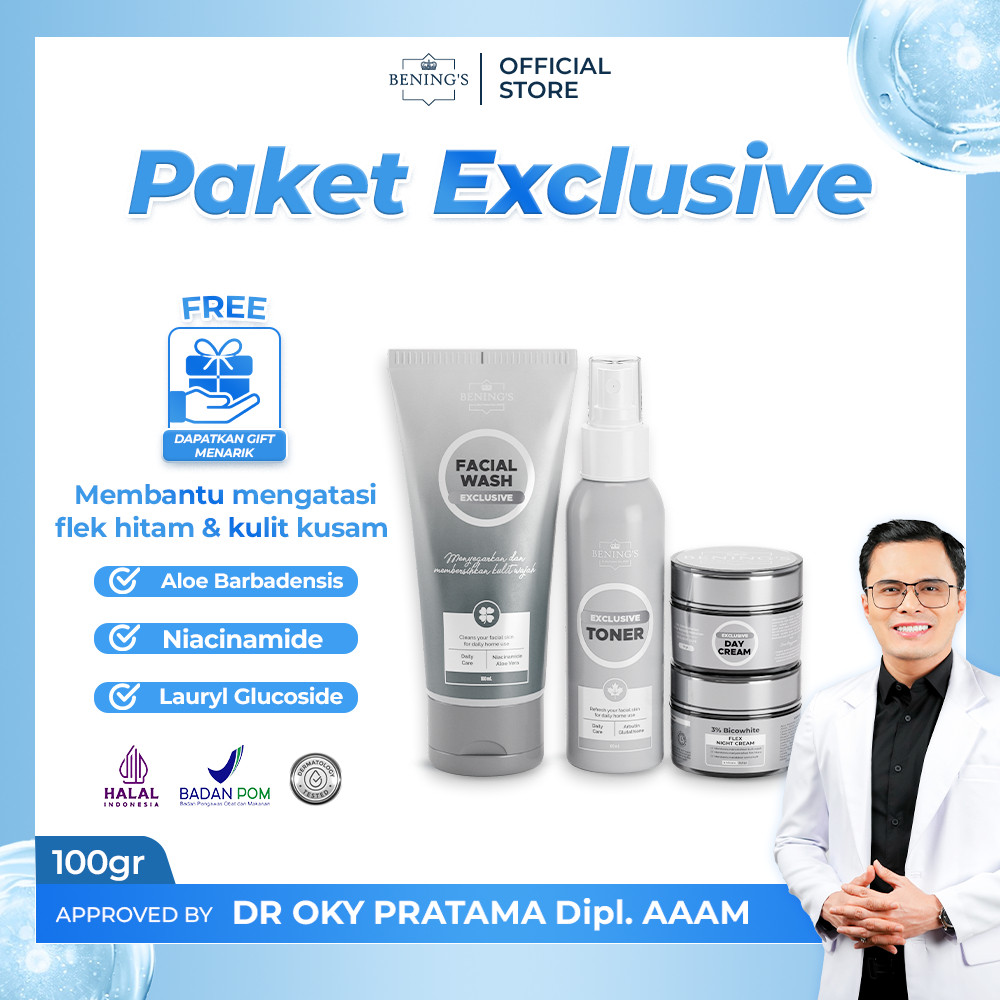 BENING'S SKINCARE DOCTOR OKY PRATAMA PAKET FLEK| PAKET EXCLUSIVE | BENINGS SKINCARE | BENING CLINIC