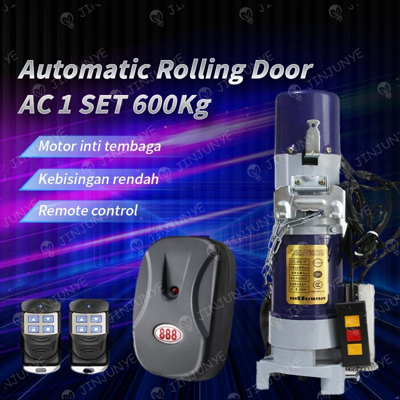 Automatic Rolling Door AC Mesin Rolling Otomatis 600Kg 370W Mesin Rolling Door Pintu Otomatis