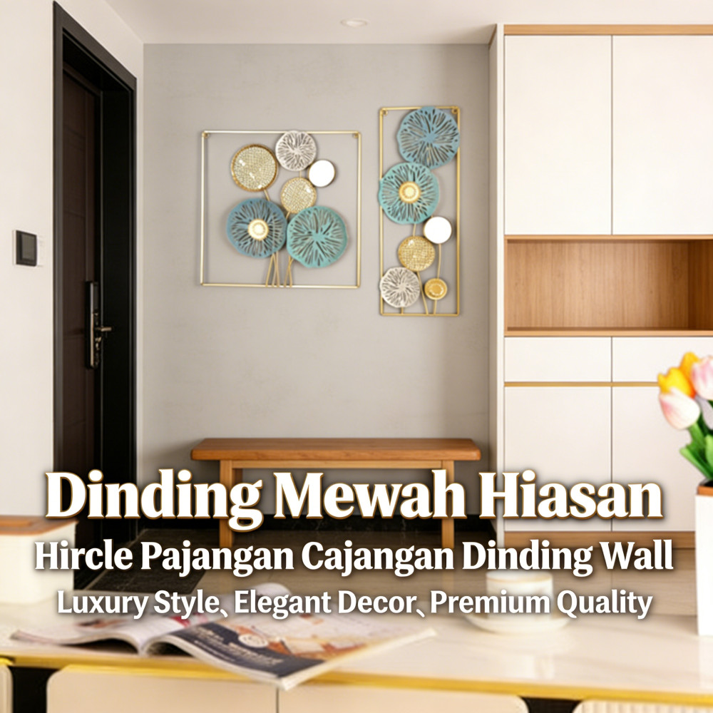 Dinding Mewah Hiasan Pajangan Pajangan Dinding Wall Decor Circle