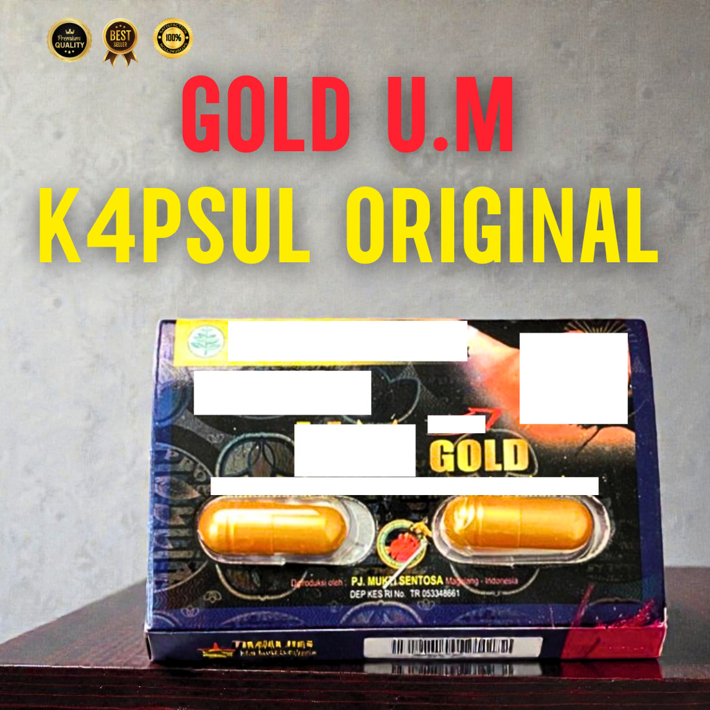 GOLD_UM Original Asli 100% Kemasan BOX | URATT MMADU GOLD KAPSUL