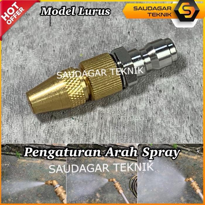 Nozzle Spray Cuci Ac Quick Release Nozzle Spray Kabut Siram Taman Kebun Quick Coupler Nozzle Sprayer
