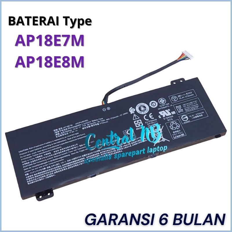 Baterai Batre Acer Nitro 5 AN515-43 AN515-46 AN515-46 AN515-44 AN515-53 -CNB