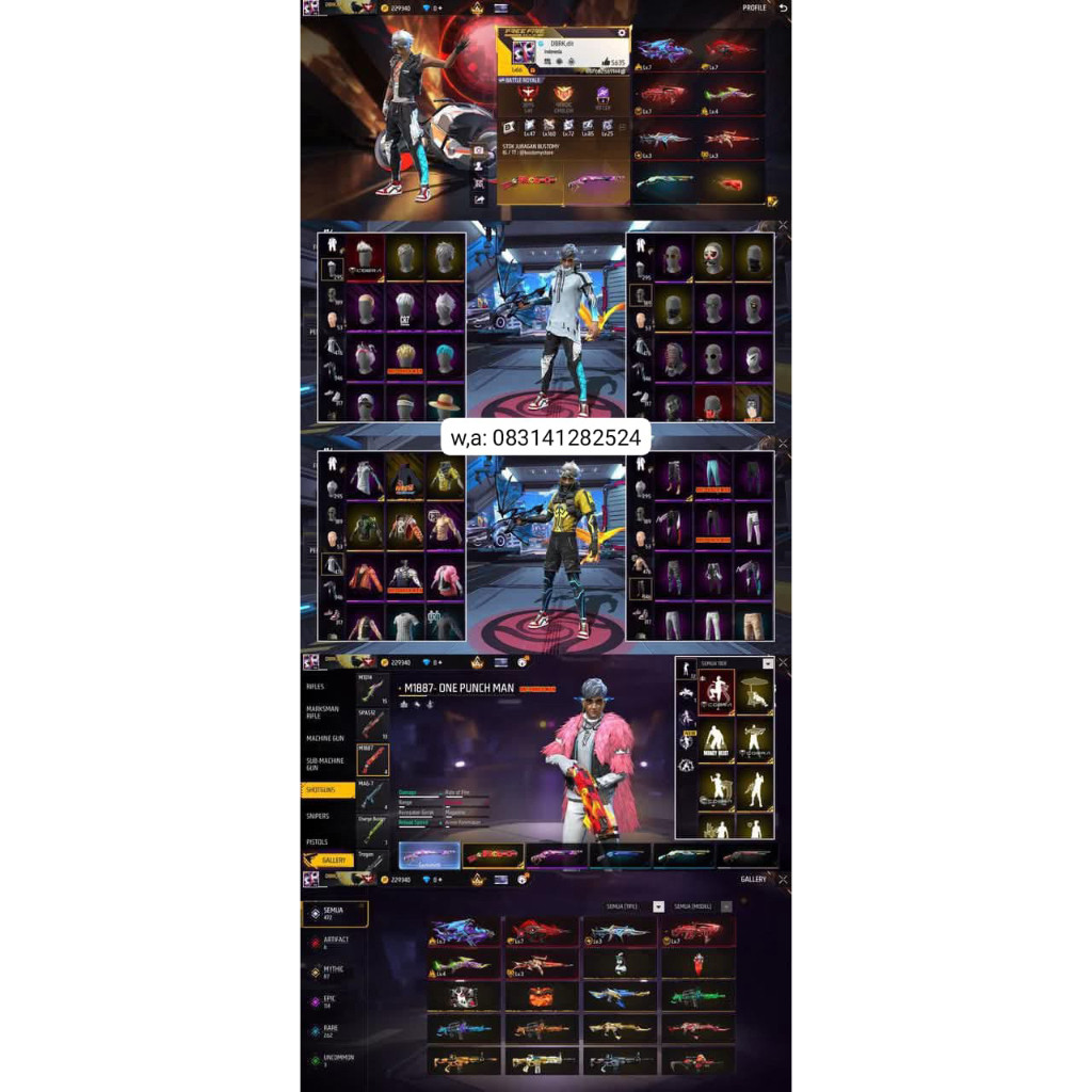 ready stok akun free fire