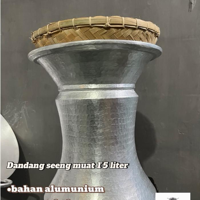 Seeng Dandang Alumunium Garut 1.5Liter untuk Beras Kitchenware Dandang Seeng Muat 1.5 Liter Bahan Al