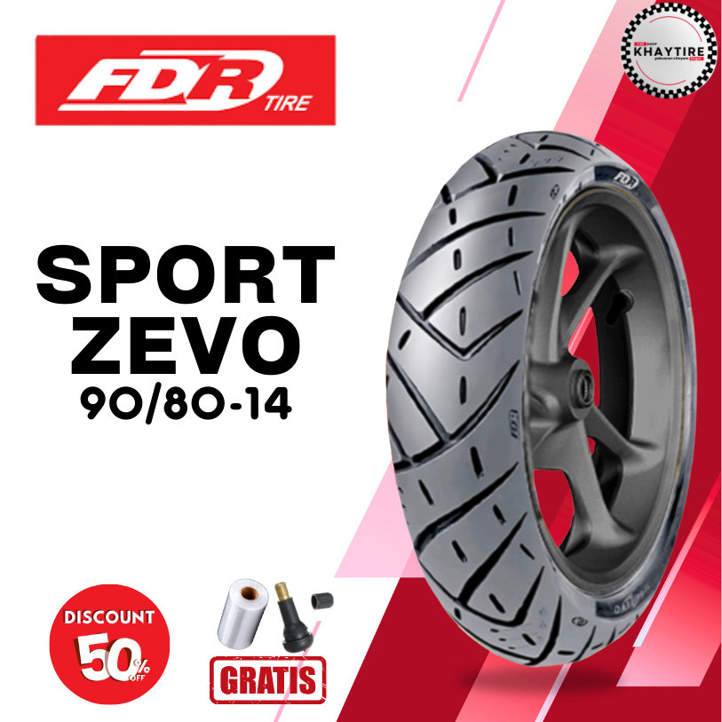 Ban Motor Matic FDR SPORT ZEVO 90/80 Ring 14 Tubeless