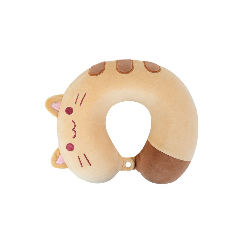 Bentuk U Miniso U Shaped Neck Pillow Cat Series Upillow Bantal Mobil Kucing Bantal Leher