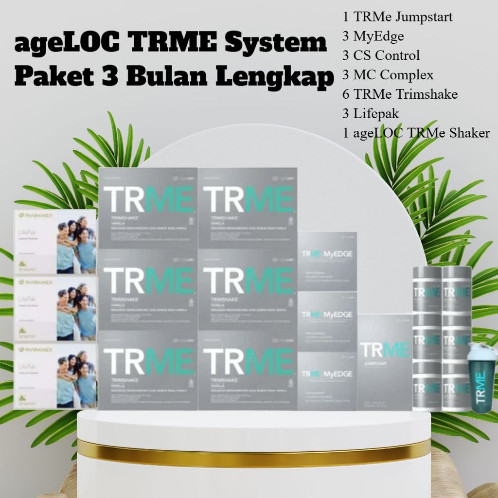 [ QIANNA SKIN MART  ] ageLOC® TRME System 3 Bulan Sistem Paket Diet 90 Hari Lengkap new pack TR90 TW