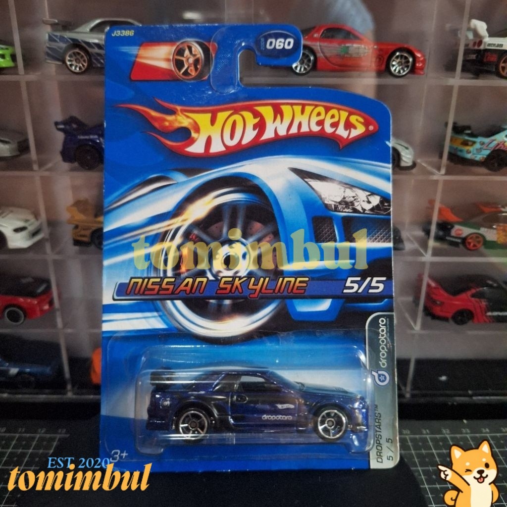 Hotwheels Nissan Skyline R32 Bluecard Dropstars Hot Wheels