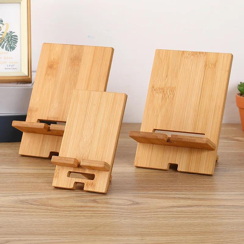 Wooden Desktop Phone Holder Lazy Phone Stand Smartphone arging Stand Lazy Phone Bracket Mobilephone 