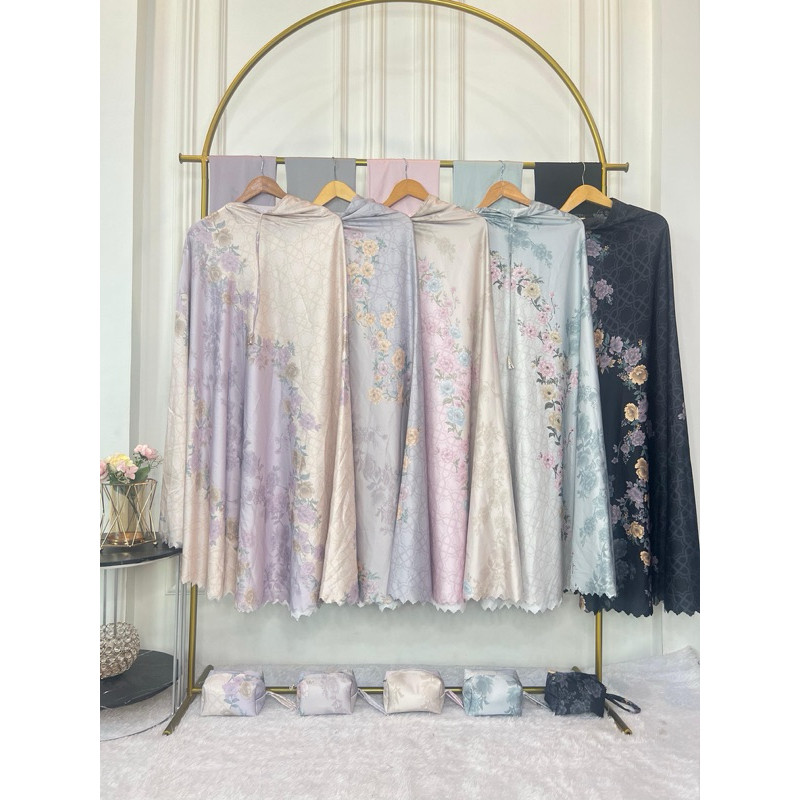 Mukena Printing Set Mukena Silk Premium 2in1 | Mukena Armaniyah travelling dewasa | hampers | sesera