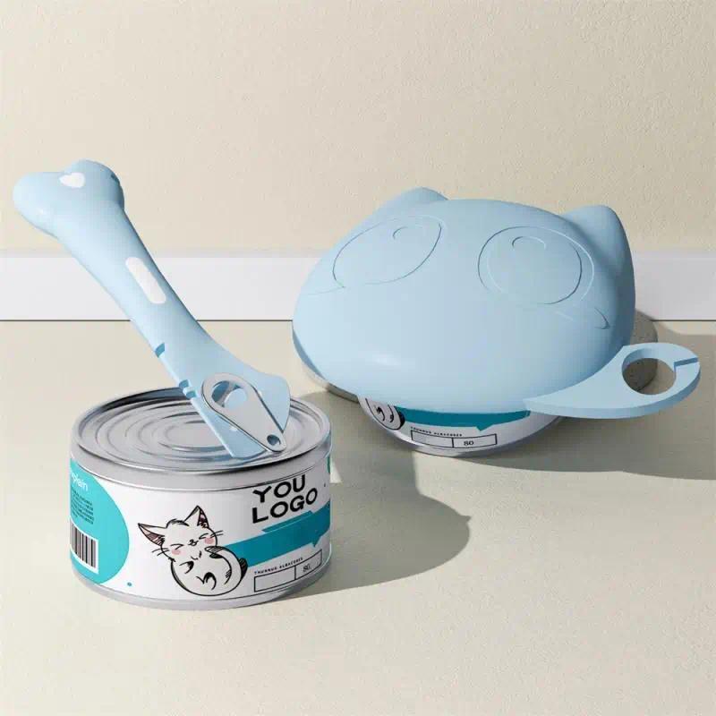 Pet Can Spoon and Sealing Lid Set Cat Food Can Cover with Spoon Leakproof Fresh Keeper for Wet Dry P
