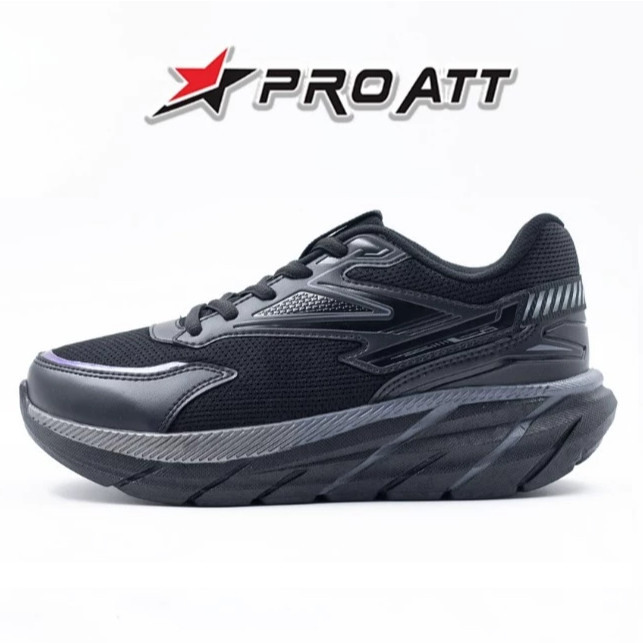 Pro Att 885 Sepatu Sekolah Pro Att 37-40 Sneakers Olahraga Kasual Hitam Polos