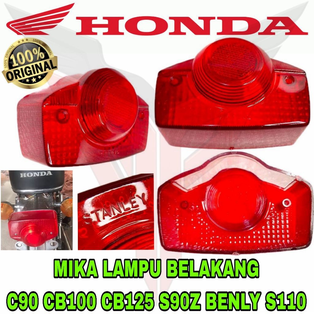 AP MIKA LAMPU BELAJAR STOP LAMP HONDA C90 CB100 CB125 S90Z BENLY S110 Original STANLEY TERLARIS