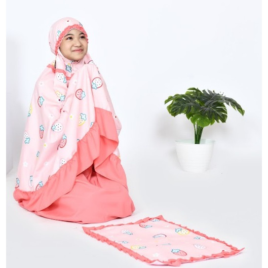 Mukena Anak orens Salem Stroberi Beli Mukena Anak Perempuan Mukena Anak Lucu Mukena Kecil Mukena ore