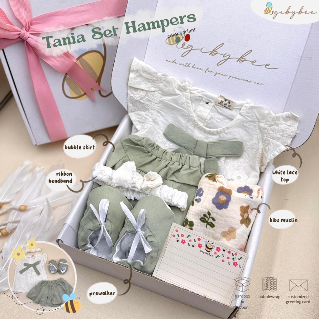 Aegibybee Hampers Bayi Newborn Tania Baby Girl Gift Set Hadiah Lahiran Bayi Perempuan 0-6 Bulan Prem