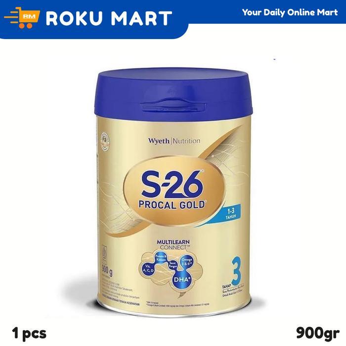 S26 Procal Gold Tahap 3 900 g / Susu Formula Bayi S-26 Tahap 3 900gr