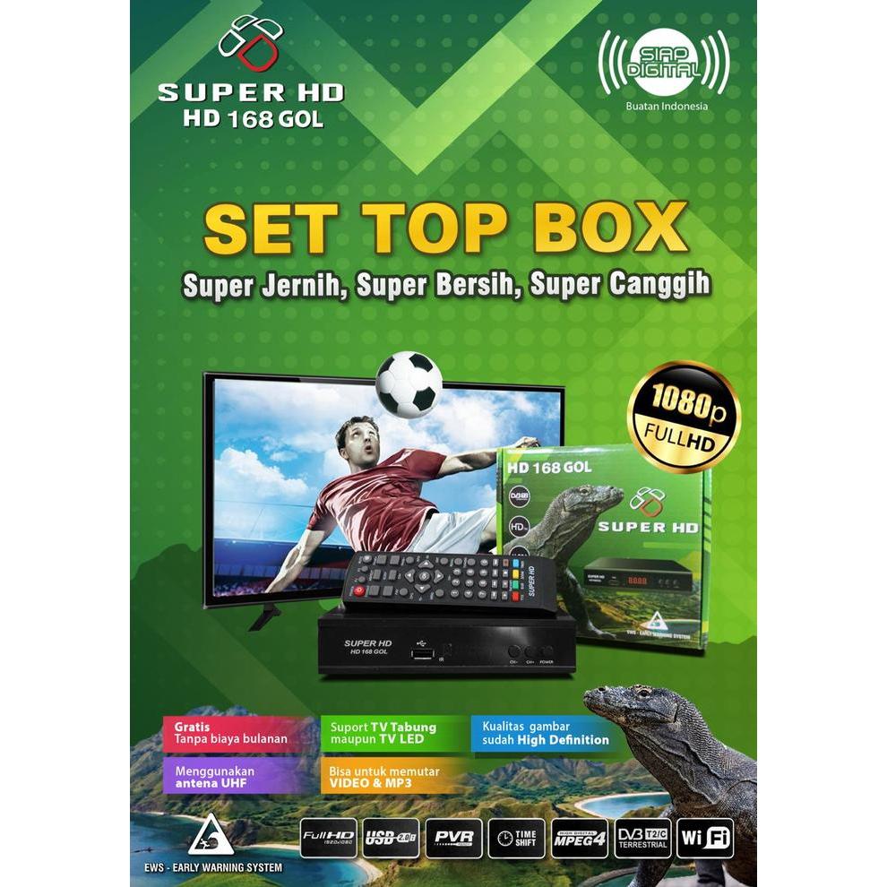 Set Top Box Digital DVBT2 - Digital Set Top Box Superhd 168 Kijang Komodo Harimau - KOMODO