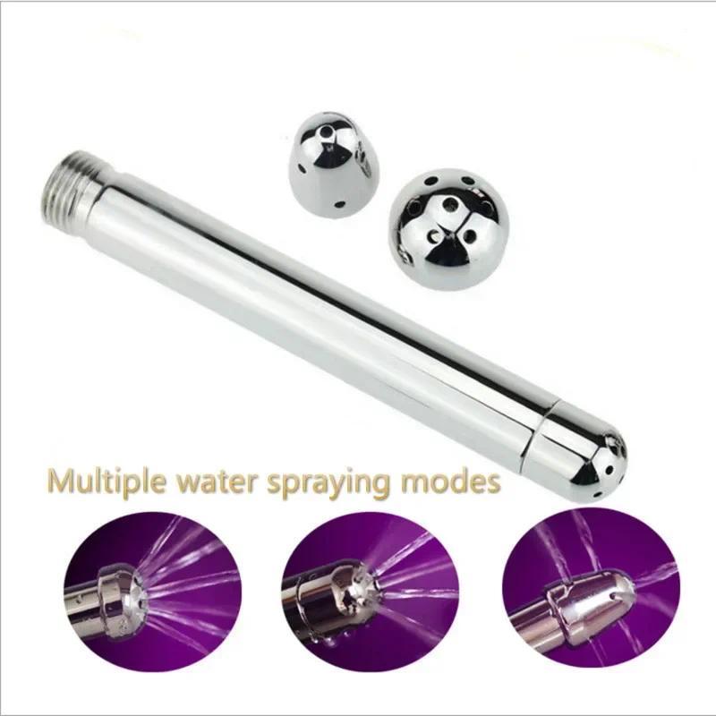 Stainless steel Bidet Faucets Rushed Anal Douche Shower Cleaning Enemator Enema Metal Anal Cleaner B