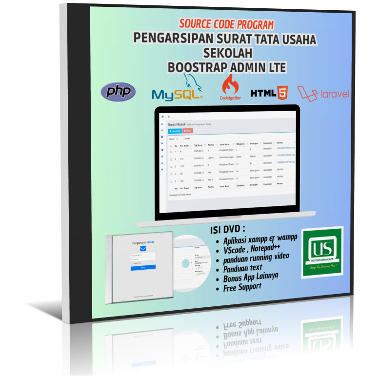 Aplikasi Pengarsipan Surat Tata usaha Sekolah Berbasis Web (Codeigniter)