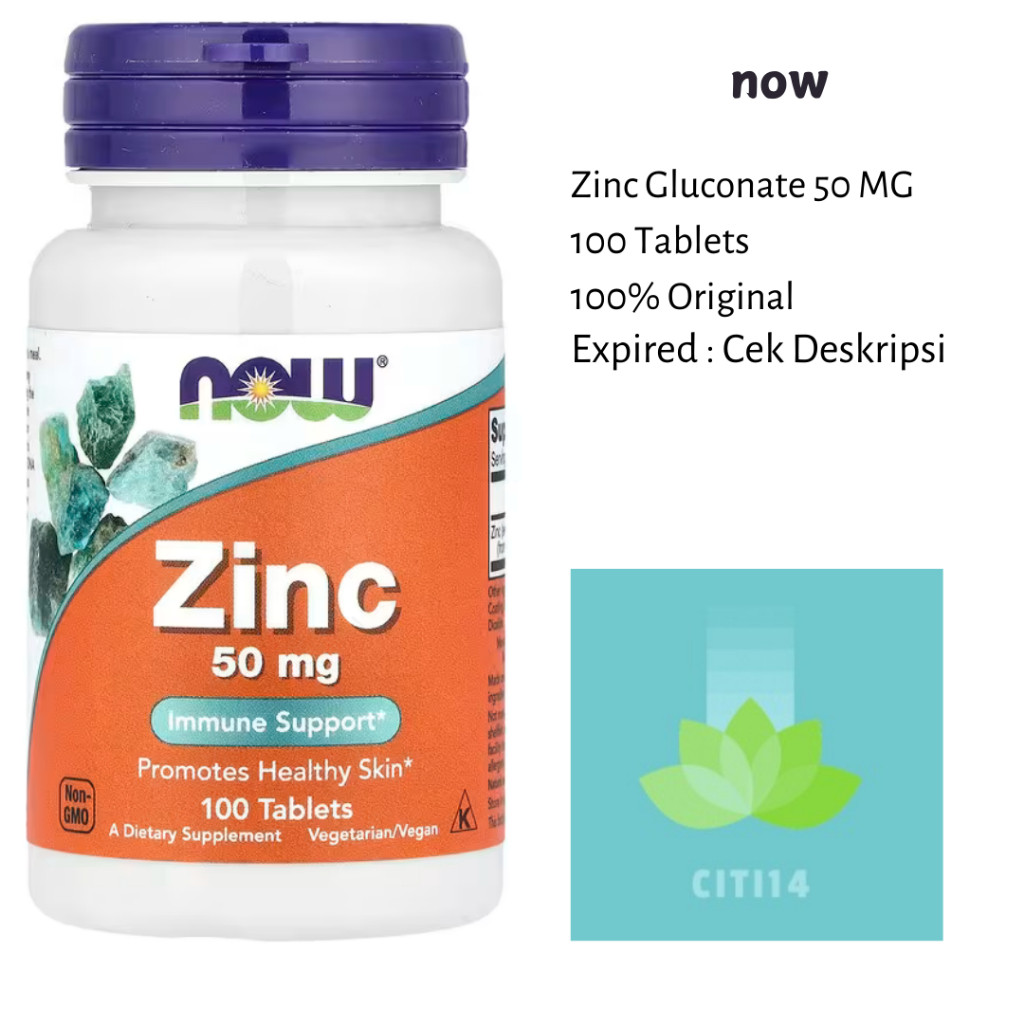 Zinc 50 mg NOW 100 Tablet Now Zinc 50mg made in usa amerika