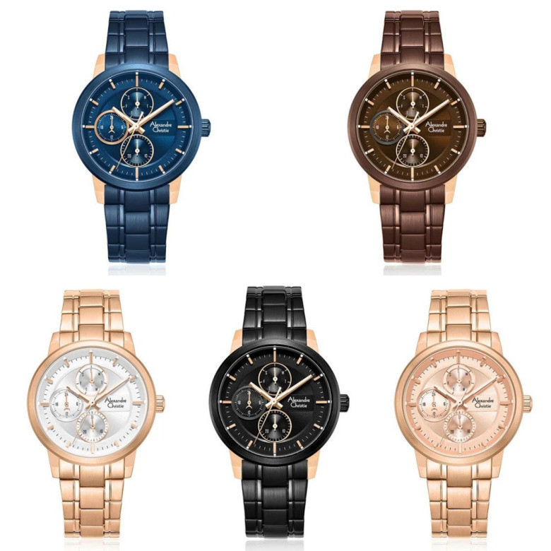 Jam Tangan Wanita Alexandre Christie AC 6323 / ac6323 / 6323 Rantai Multifungtion Original