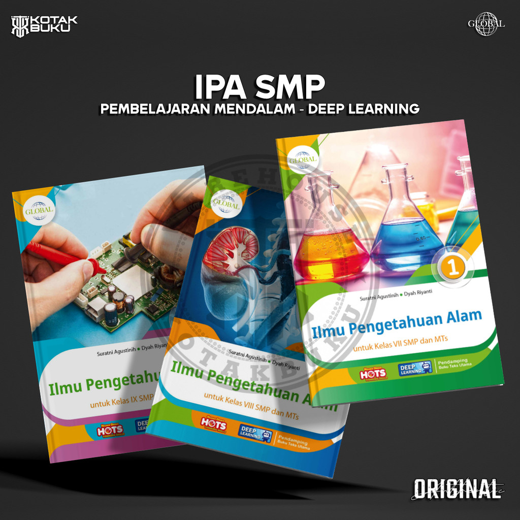 [ TS ] Buku IPA kelas 7 8 9 SMP Deep Learning / IPA SMP / Global / Tiga Serangkai