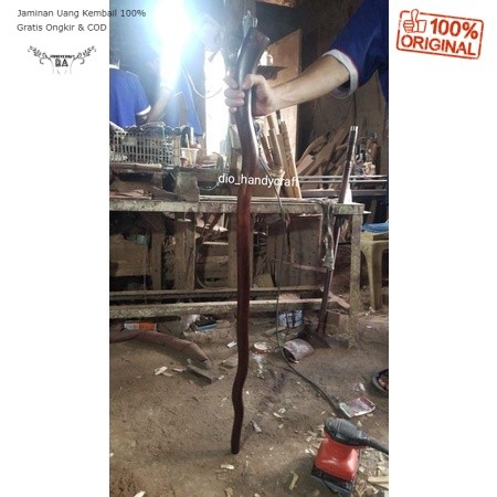 Promo tongkat kayu galih asem alami/tongkat jalan kayu galih asem/tongkat jalan nabi