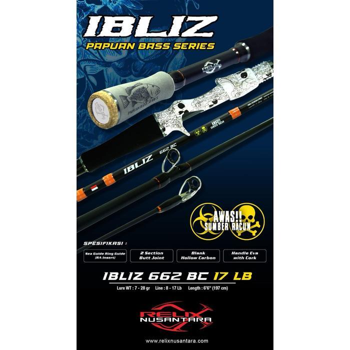 Rod Relix Nusantara IBLIZ BC 662 ( 8-17LB )