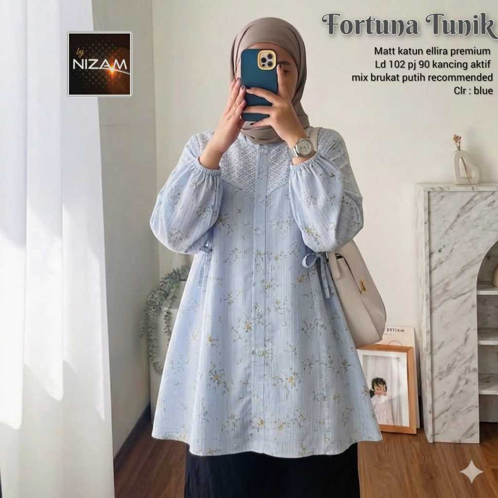 1205     FORTUNA BLUS by NIzAM FASHION