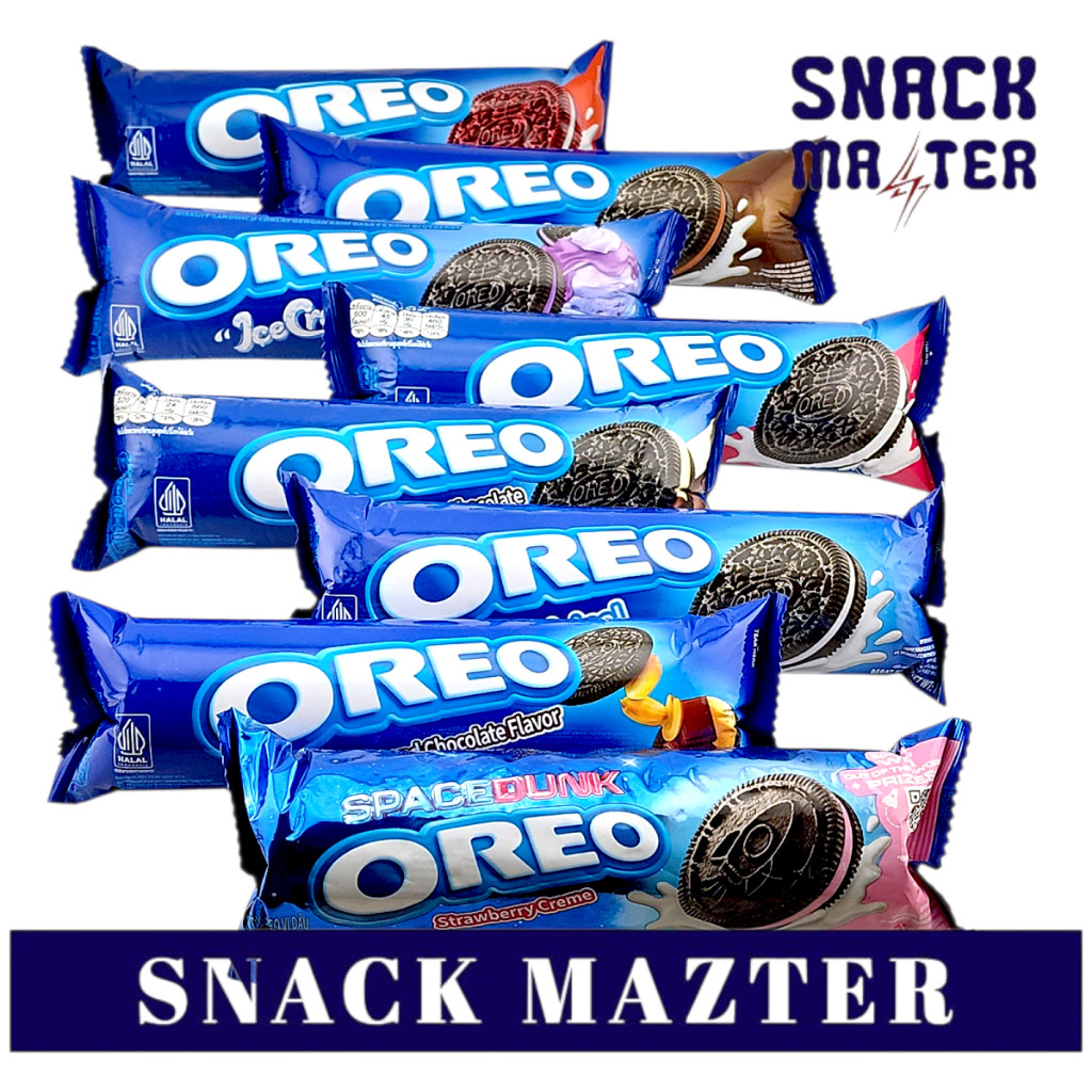 CIKI SNACK Oreo Sandwich Roll Red Velvet All Varian - Netto 123 Gr