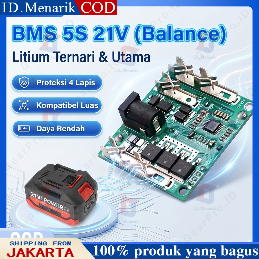 Bms Modul Baterai 5s 18v 20v 21v 48v 88v 99v Bms Baterai Cordless Lxt