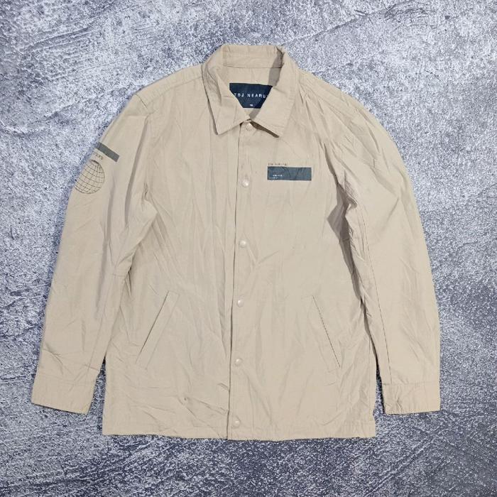 Jaket outdoor trucker coach TBJ NEARBY coklat casual murah size L