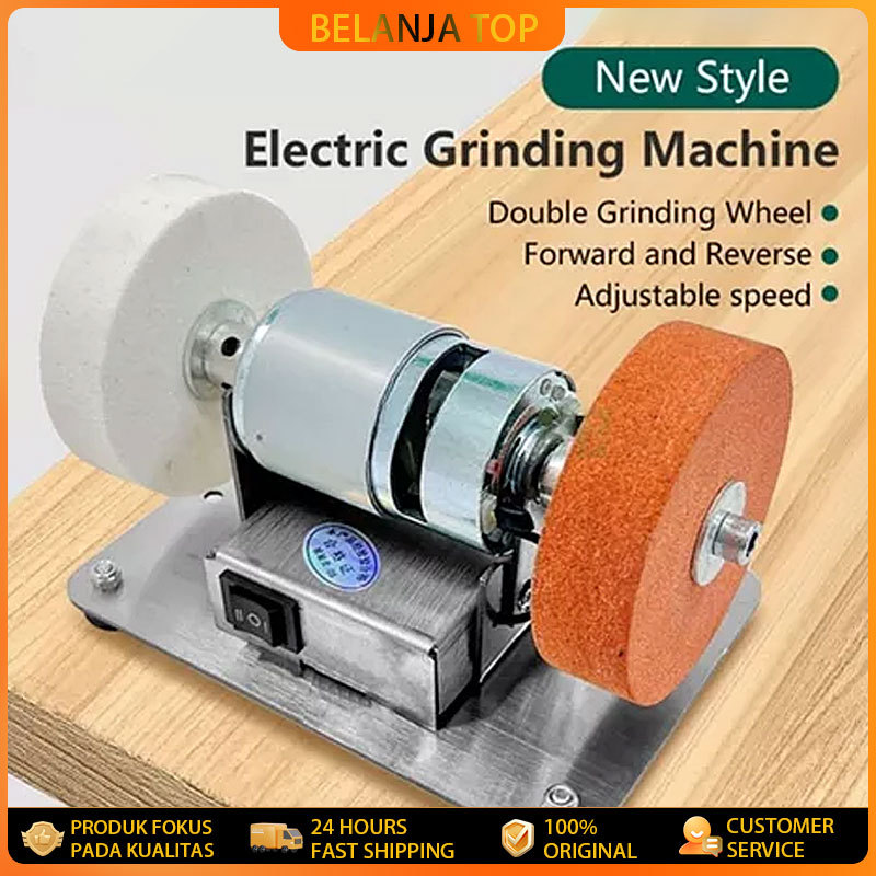 Mini Mesin Gerinda Duduk Stand Holder Mini Grinda Meja Penggerindaan Kasar dan Halus dengan Mata Gur