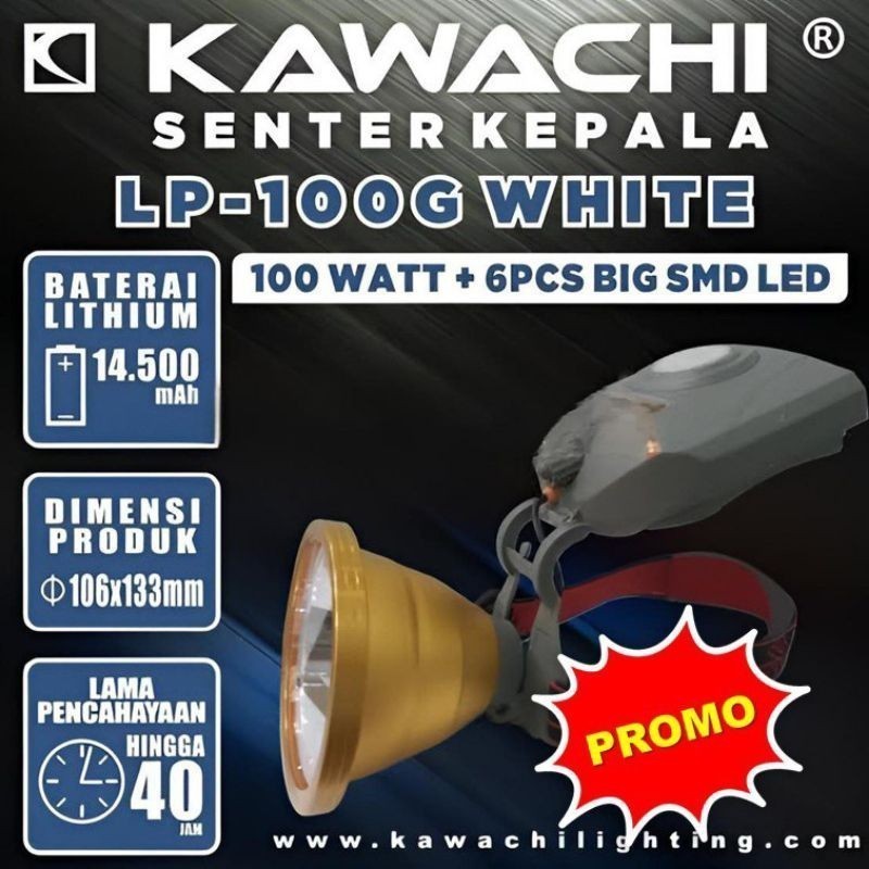 4.4 Senter Kepala Kawachi 100 Watt LP-100G Original