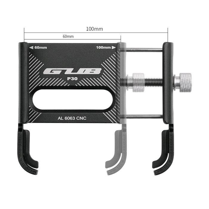 GUB P30 Holder Hp Spion Gub P30 Aluminium Semua Motor - Gub P30 + Breket Spion