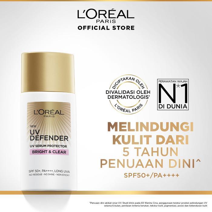 L'Oreal Paris UV Defender UV Protector SPF50+ Sunscreen - Bright & Clear
