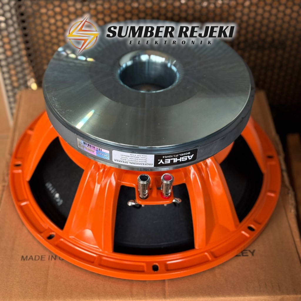 Speaker ASHLEY 12 inch F1-12VC4 Coil 4 Original ASHLEY