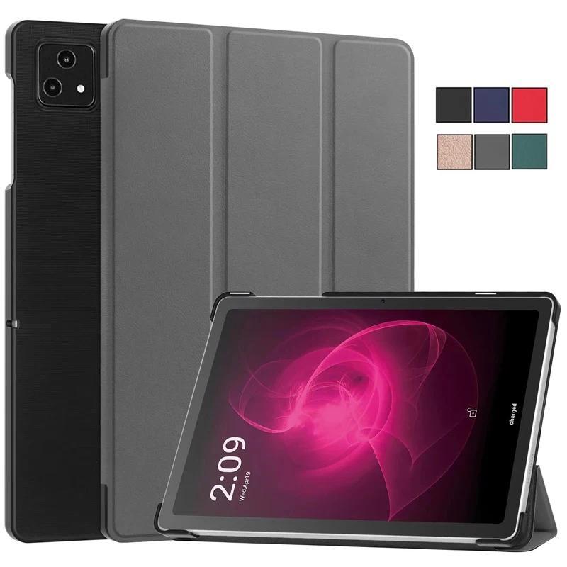 For T-Mobile REVVL TAB 5G Case 10.36" Trifold Magnetic Leather Stand Hard Smart Cover For Funda T Mo