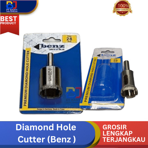 Diamond Hole Cutter / Mata Bor Kaca Keramik / Mata Alat Potong / BENZ Diamond Hole Saw 8mm Cutter Ma