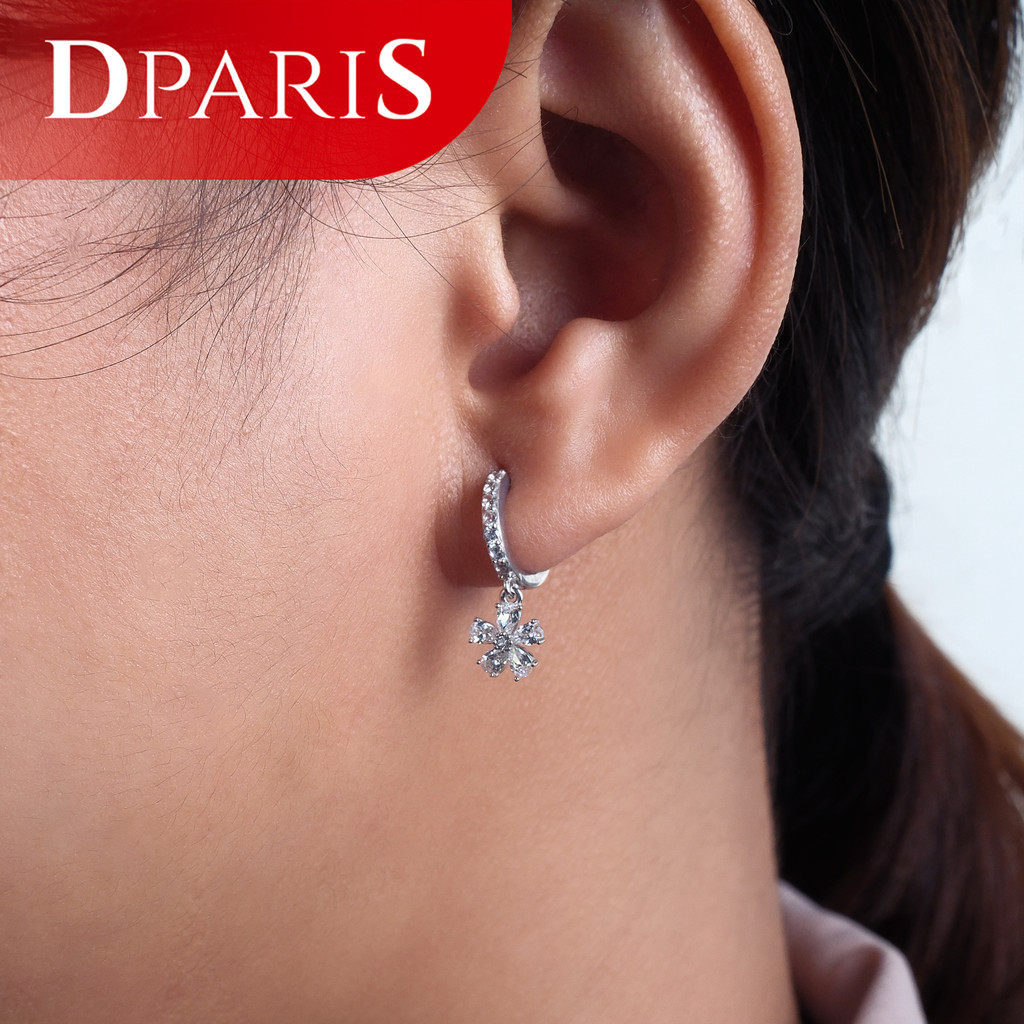 Dparis Anting Model Mata Zircone Bunga Flora Earrings JAM168